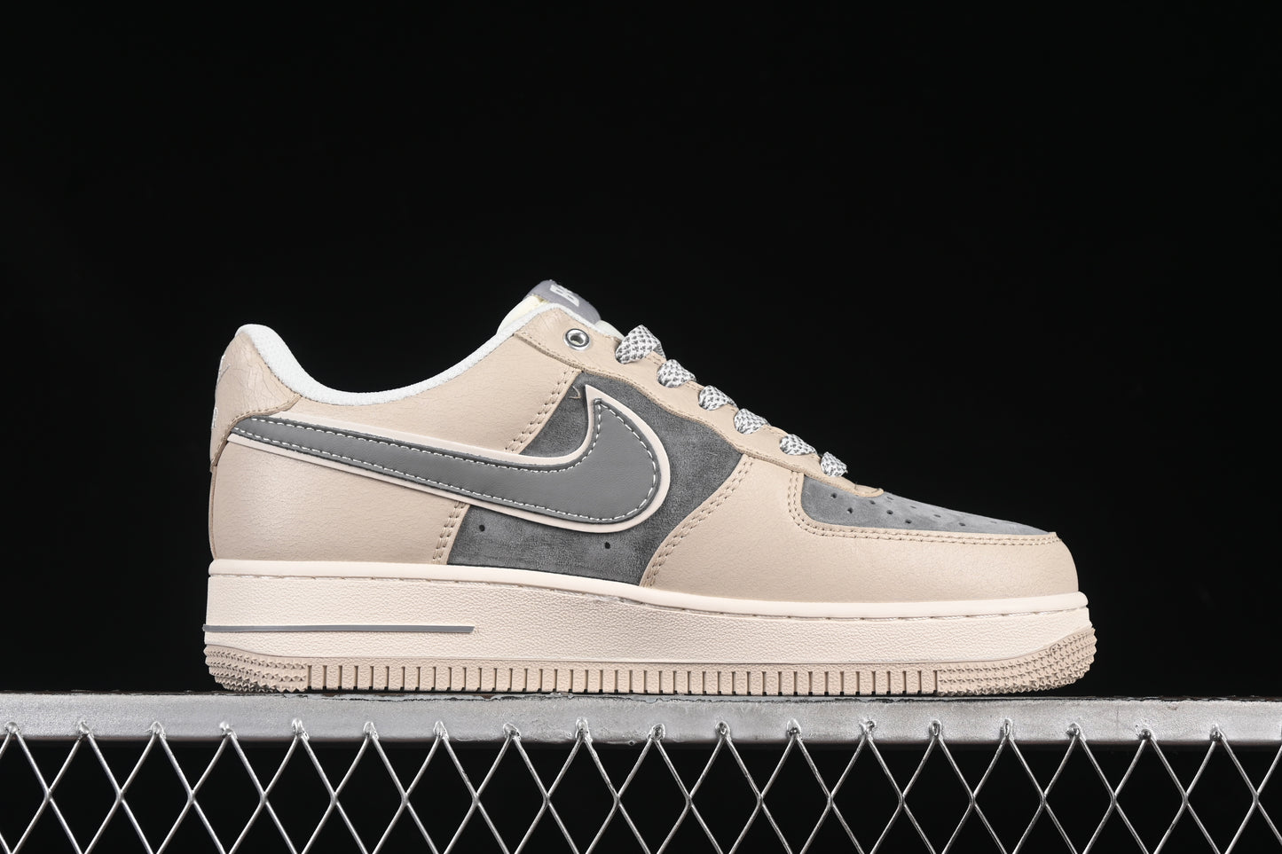 Bape x Nike Air Force 1 Low “Beige/Grey” - Luxjewelss