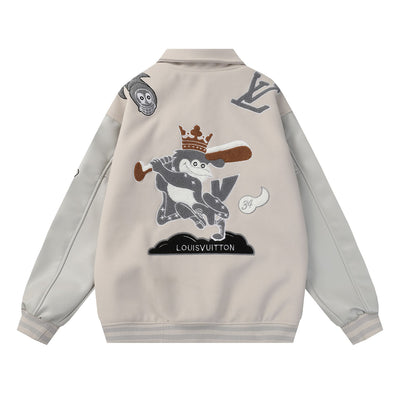Louis Vuitton Varsity Style Patchwork Jacket - Luxjewelss 