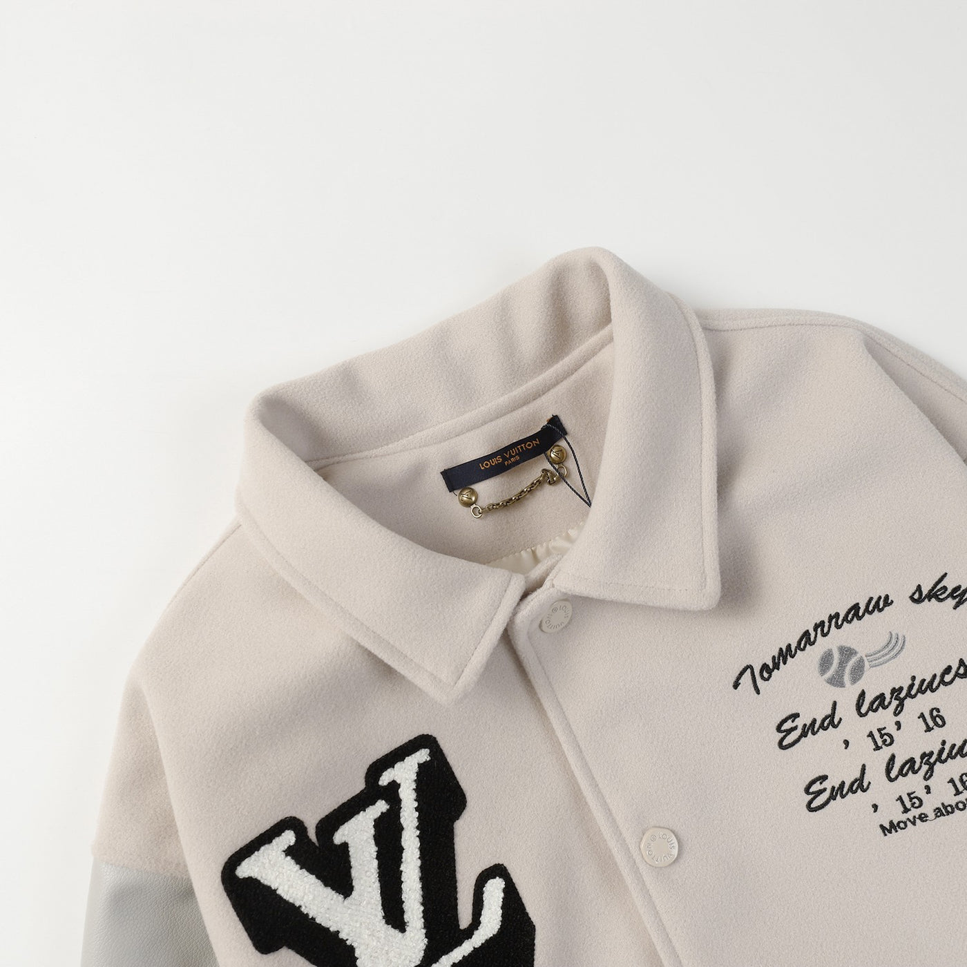Louis Vuitton Varsity Style Patchwork Jacket - Luxjewelss 