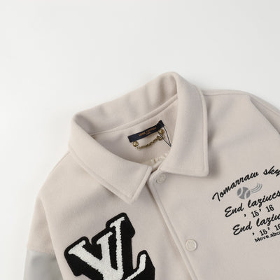 Louis Vuitton Varsity Style Patchwork Jacket - Luxjewelss 