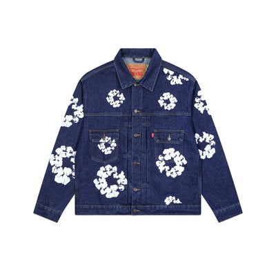 Levi’s x Denim Tears Cotton Wreath Trucker Jacket - Luxjewelss 