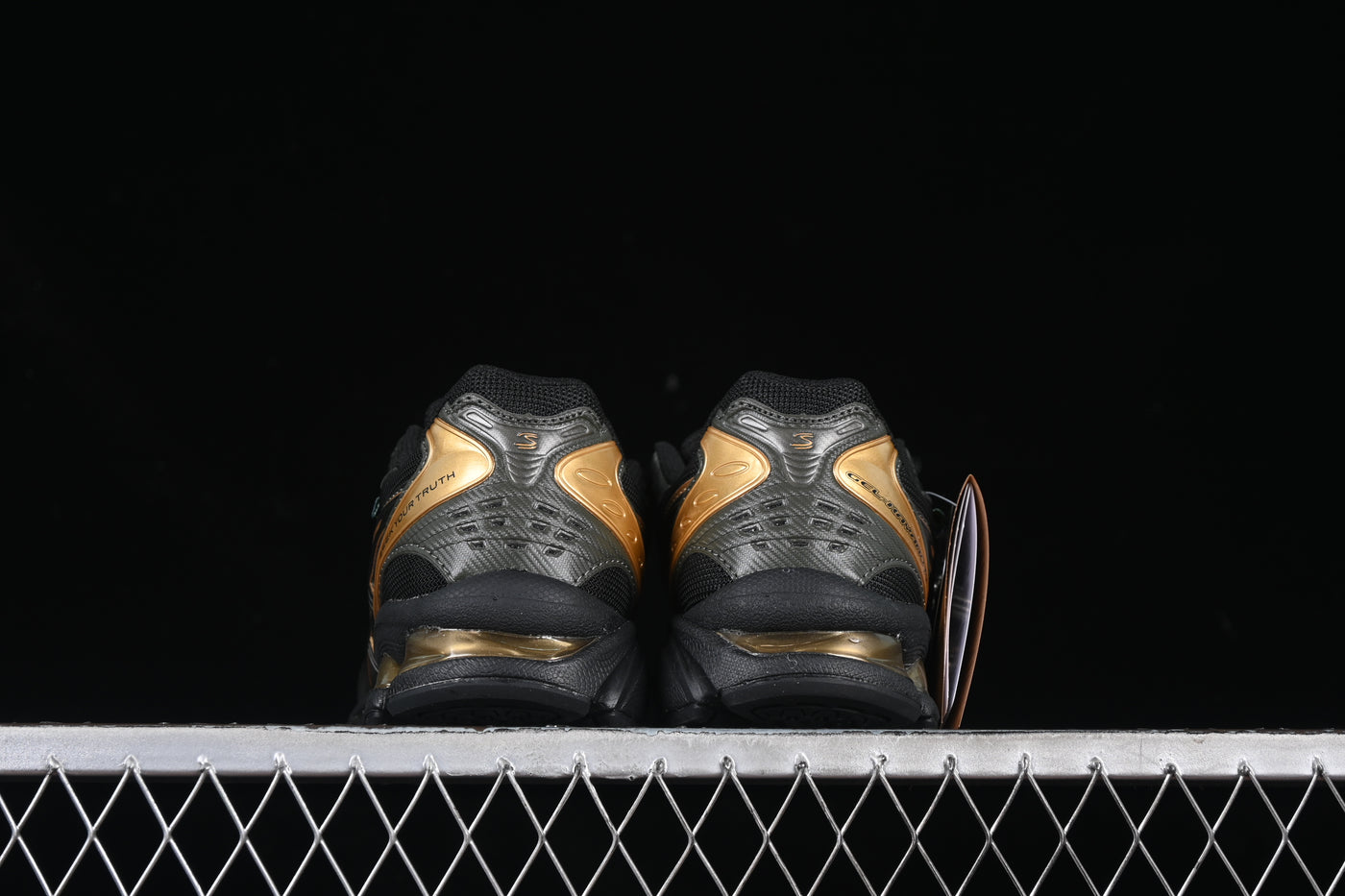 ASICS GEL-Kayano 14 “Seek Your Truth” – Black/Gold - Luxjewelss 