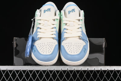 Bape x Air Jordan 1 Low “Pastel Pack – Mint Blue” - Luxjewelss 