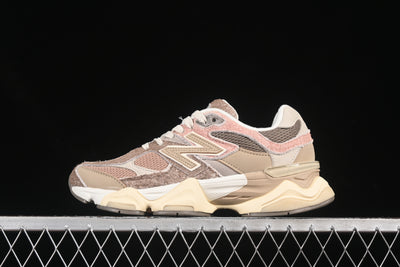 New Balance 9060 Brown Pink Sneakers for Women | Luxjewelss