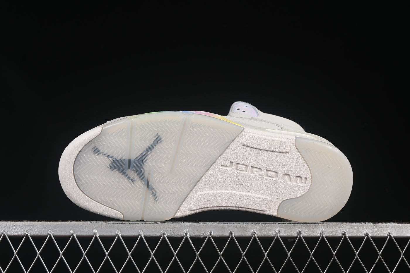 Air Jordan 5 Retro Photon Dust Leather Sneakers | Luxjewelss