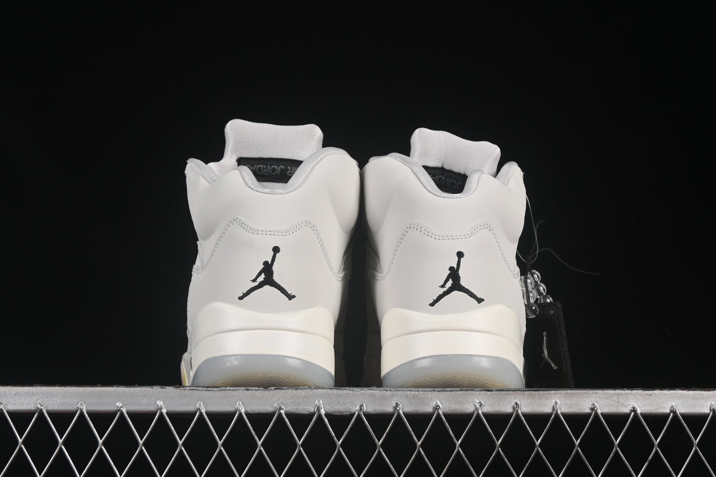 Air Jordan 5 Retro Photon Dust Leather Sneakers | Luxjewelss