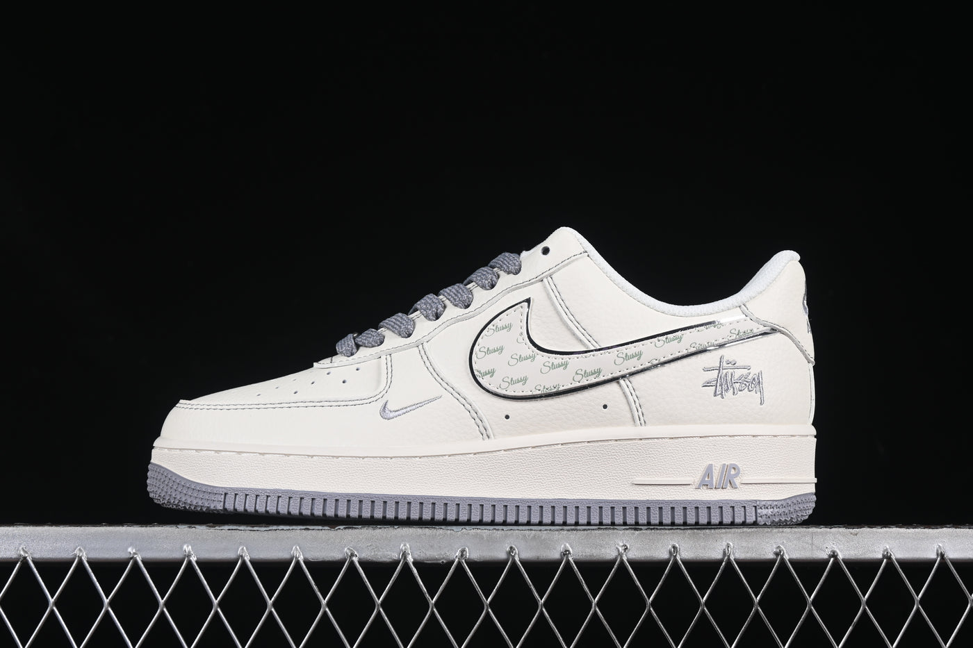 Nike Air Force 1 Low – Custom “Stussy Monogram” Edition - Luxjewelss 