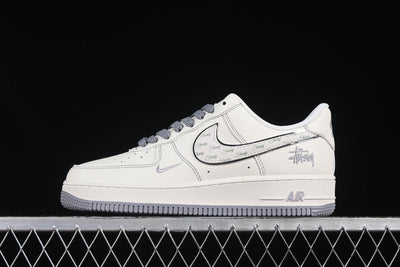 Nike Air Force 1 Low – Custom “Stussy Monogram” Edition - Luxjewelss 