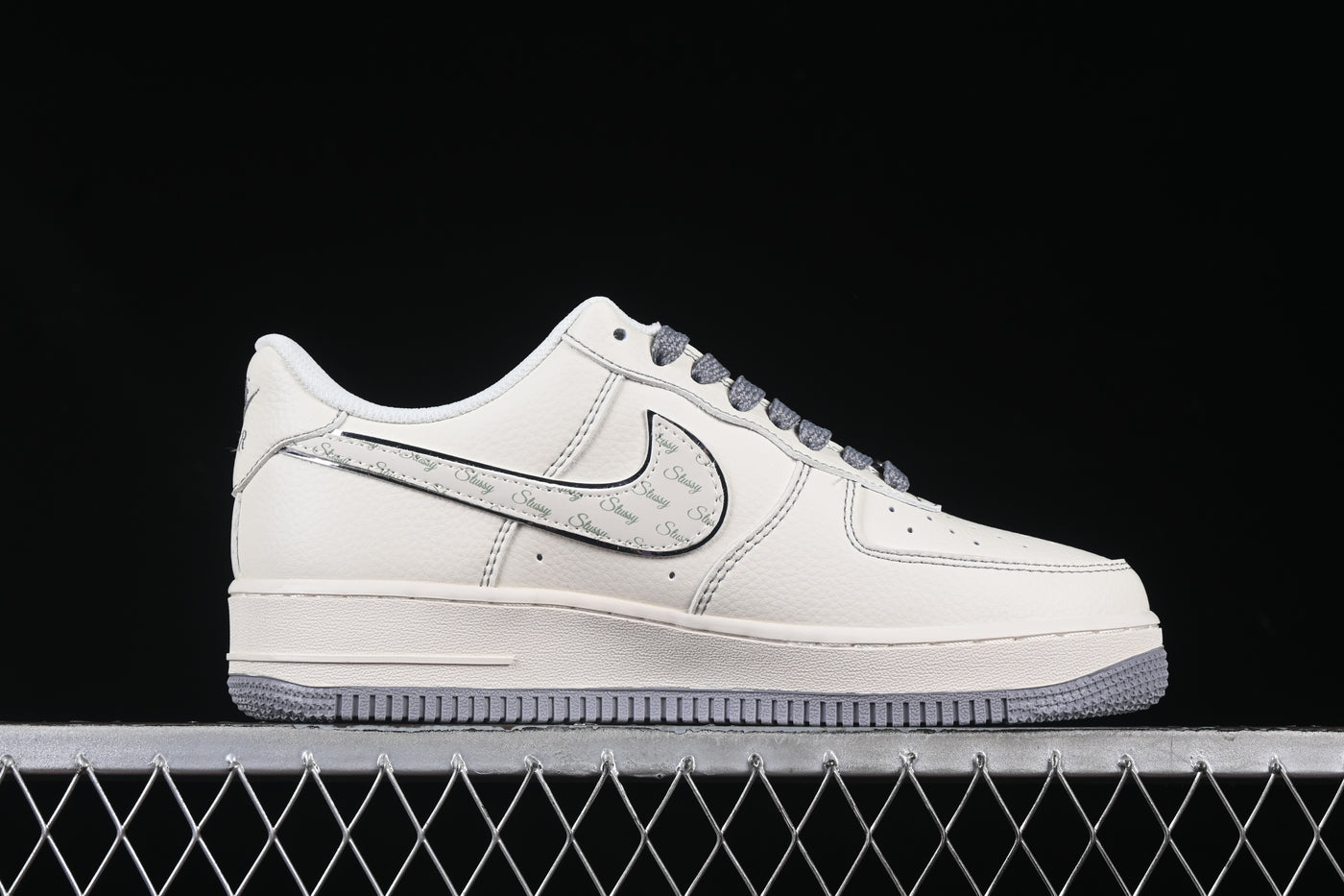Nike Air Force 1 Low – Custom “Stussy Monogram” Edition - Luxjewelss 