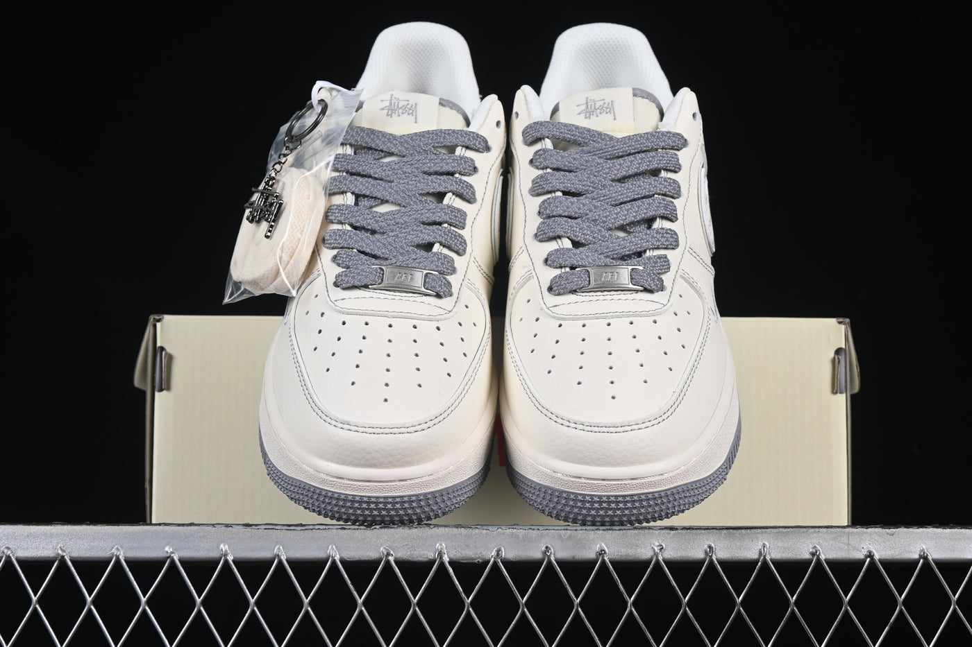 Nike Air Force 1 Low – Custom “Stussy Monogram” Edition - Luxjewelss 
