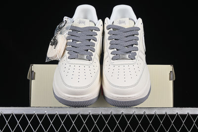 Nike Air Force 1 Low – Custom “Stussy Monogram” Edition - Luxjewelss 