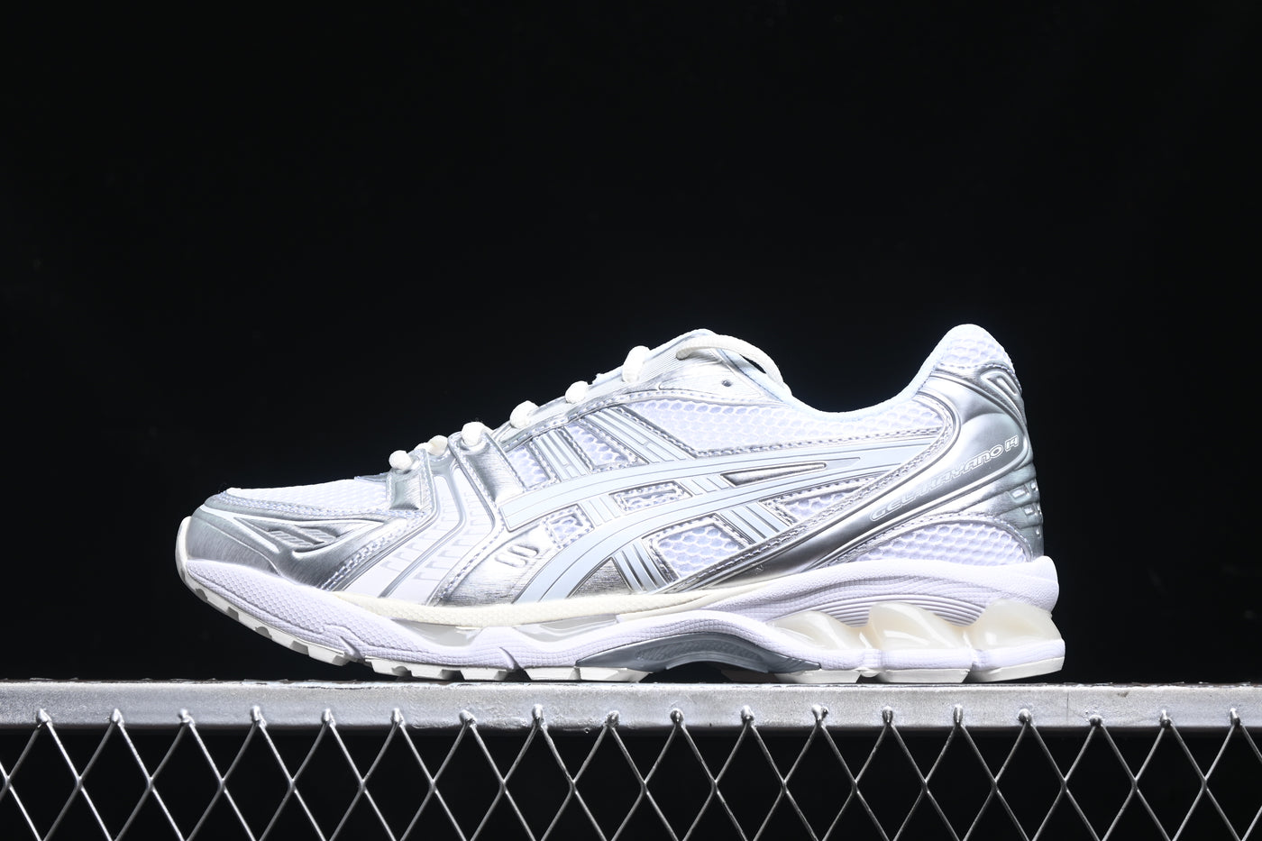 Asics Gel-Kayano 14 – Triple White / Metallic Silver - Luxjewelss 