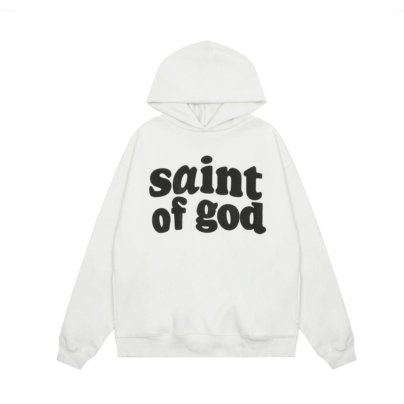 Saint of God Hoodie Oversized Faith Streetwear Look | Luxjewelss