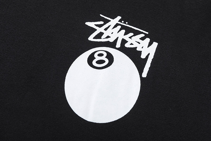 Stussy 8 Ball Hoodie - Black - Luxjewelss 
