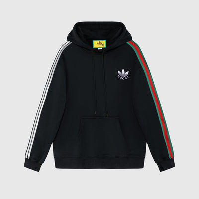 Adidas x Gucci Black Trefoil Hoodie - Luxjewelss 