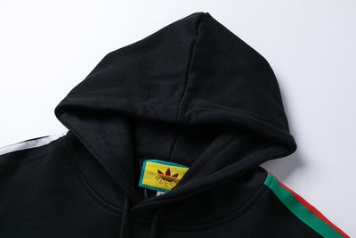 Adidas x Gucci Black Trefoil Hoodie - Luxjewelss 
