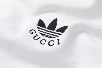Adidas x Gucci White Trefoil Hoodie - Luxjewelss 