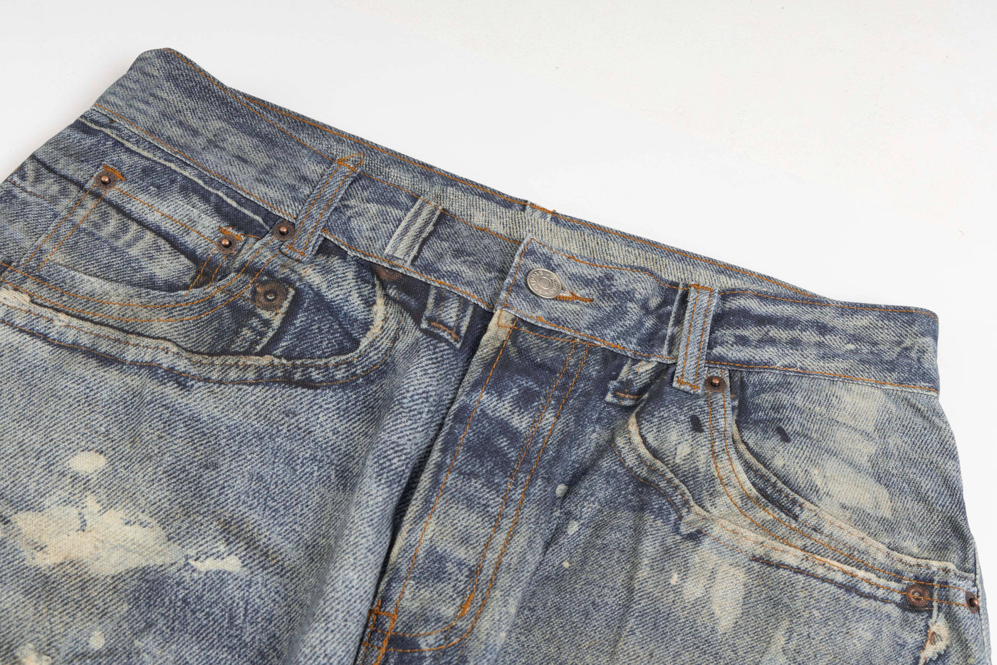 Acne Studios Loose Fit Blue Denim Relaxed Jeans | Luxjewelss