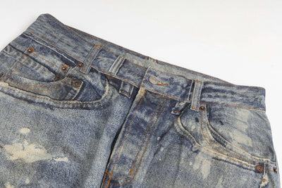 Acne Studios Loose Fit Blue Denim Relaxed Jeans | Luxjewelss