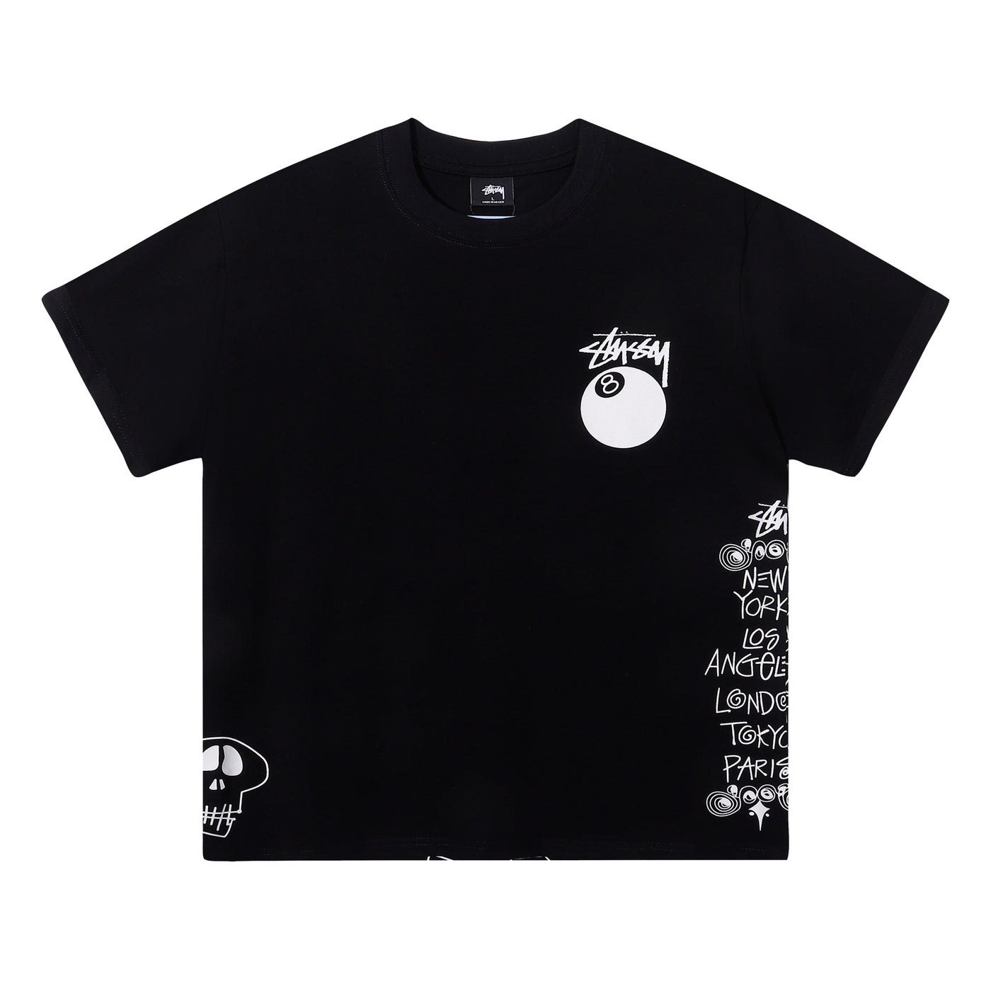 Stussy 8-Ball Cities Graphic Tee - Luxjewelss 
