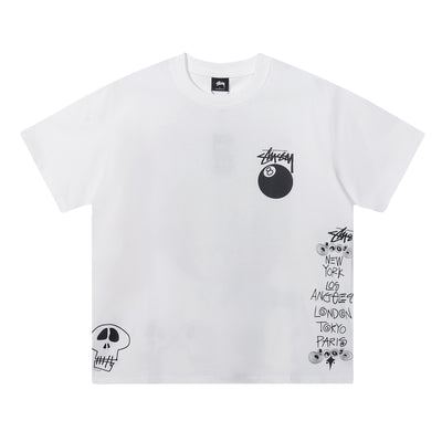 Stussy 8-Ball Cities Graphic Tee - Luxjewelss 