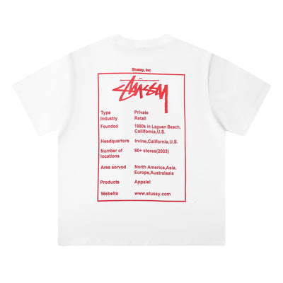 Stussy, Inc. Business Info Graphic Tee - Luxjewelss 